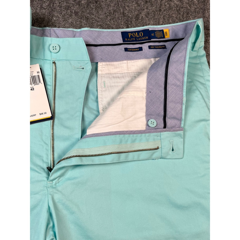 Polo Ralph Lauren Shorts Men 42‎ Golf Tailored Fit Performance Wicking Blue New